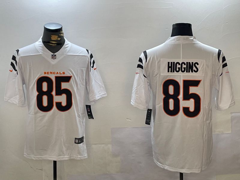 Men Cincinnati Bengals #85 Higgins White Second generation 2024 Nike Limited NFL Jersey style 2->pittsburgh steelers->NFL Jersey